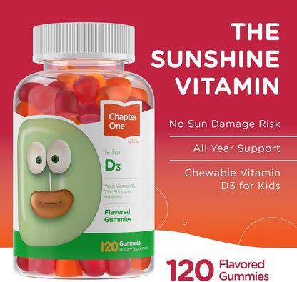 Zahler Chapter One Gomitas de Vitamina D3 – Función muscular: Ayuda al funcionamiento normal de los músculos, lo – Image 3