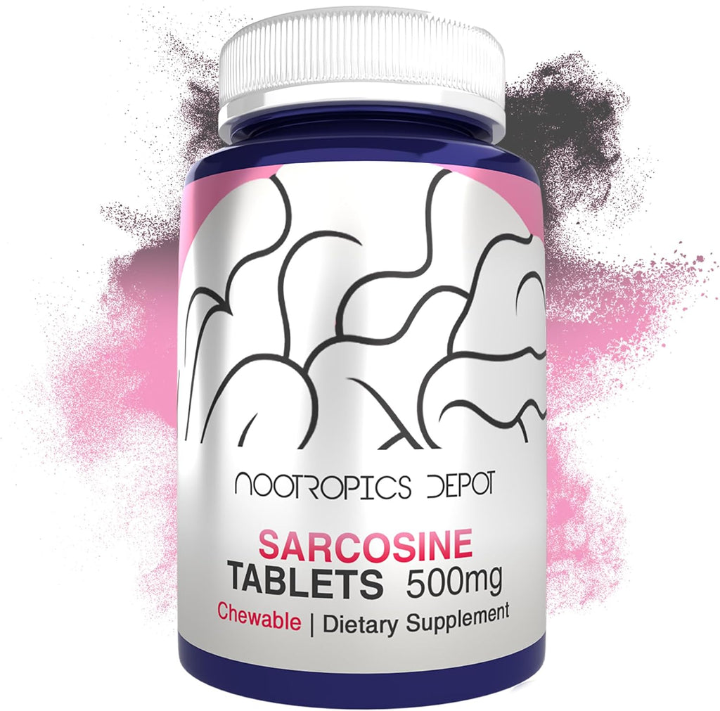 Nootropics Depot Sarcosina 500 mg Comprimidos Masticables (120 Unidades)