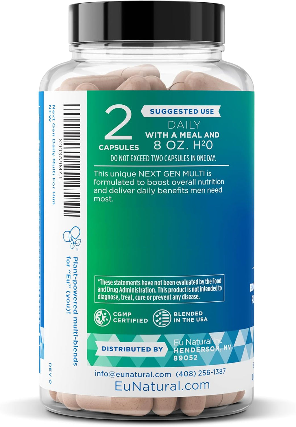 Next Gen Multi for Him - Multivitamínico Avanzado para Hombres - 26 en 1 - 60 Cápsulas Veganas