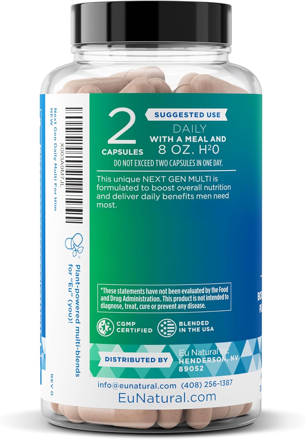 Next Gen Multi for Him - Multivitamínico Avanzado para Hombres - 26 en 1 - 60 Cápsulas Veganas