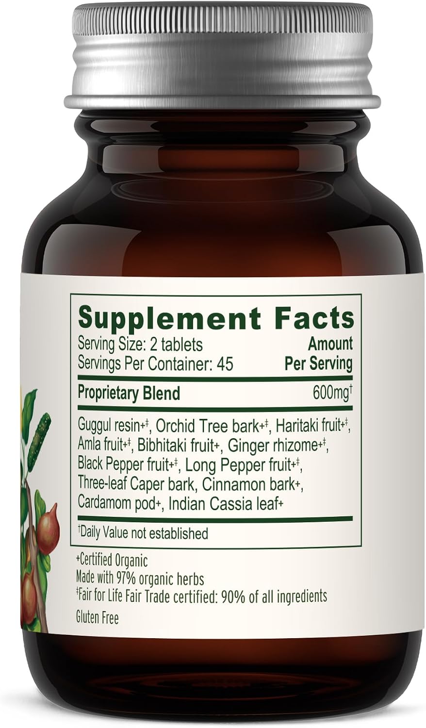 Banyan Botanicals Kanchanar Guggulu Tablets – Organic Lymphatic Supplement with Guggulu Resin – 90 Tablets – Vegan Non-GMO
