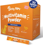 Zesty Paws Senior Dog Multivitamin Treats - Glucosamina + Probióticos - Sin Cereales - Sabor Pollo - Advanced - 60 uds