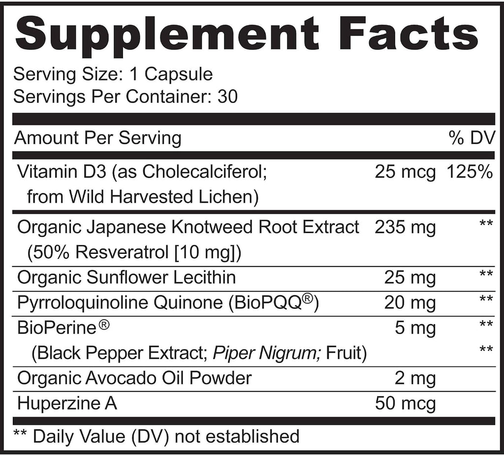 PQQ Mitorestore - Suplemento Cognitivo con BioPQQ 20mg | Memoria y Enfoque