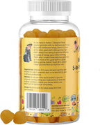 Gominolas de Defensas para Niños 5 en 1 con Miel de Manuka, Vitamina C, Zinc, Equinácea y Jengibre - Sabor Cítrico Natural - 60 Gominolas