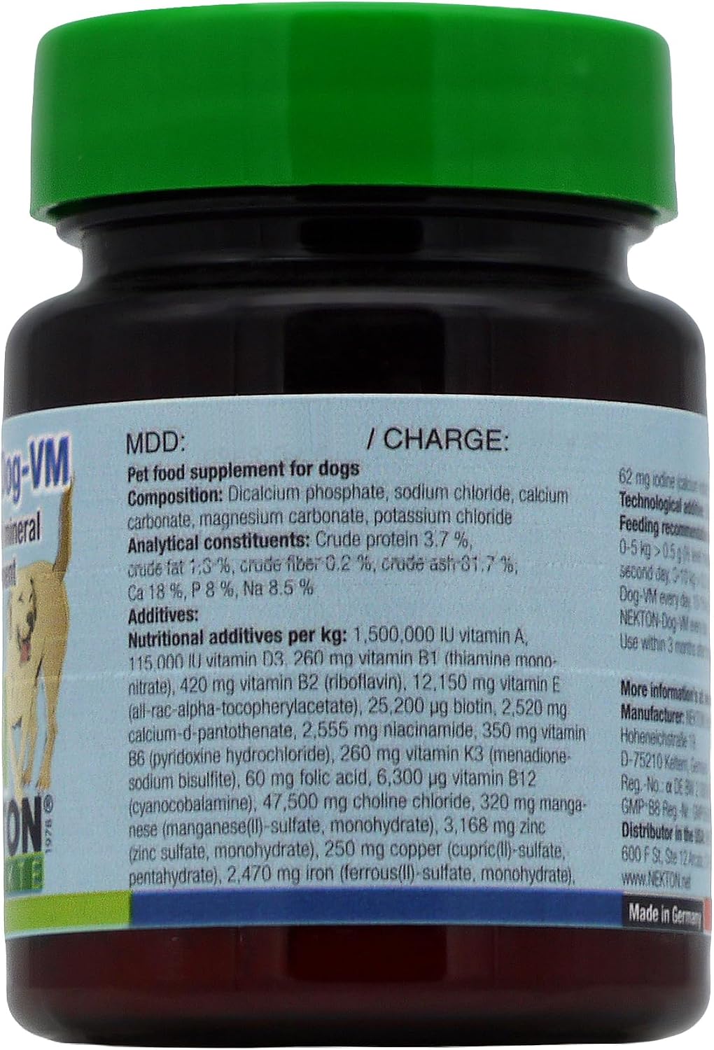 Nekton Dog-VM Suplemento Vitaminas y Minerales para Perros, 30g