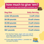 Happy Paws Suplemento para la Piel y el Pelaje de Perros, Apoyo contra Picores y Alergias, Cuidado Diario de Piel Seca y Control de Muda con Aceite de Coco y Vitamina B12, Sabor a Pollo Vegano, 200 Chews
