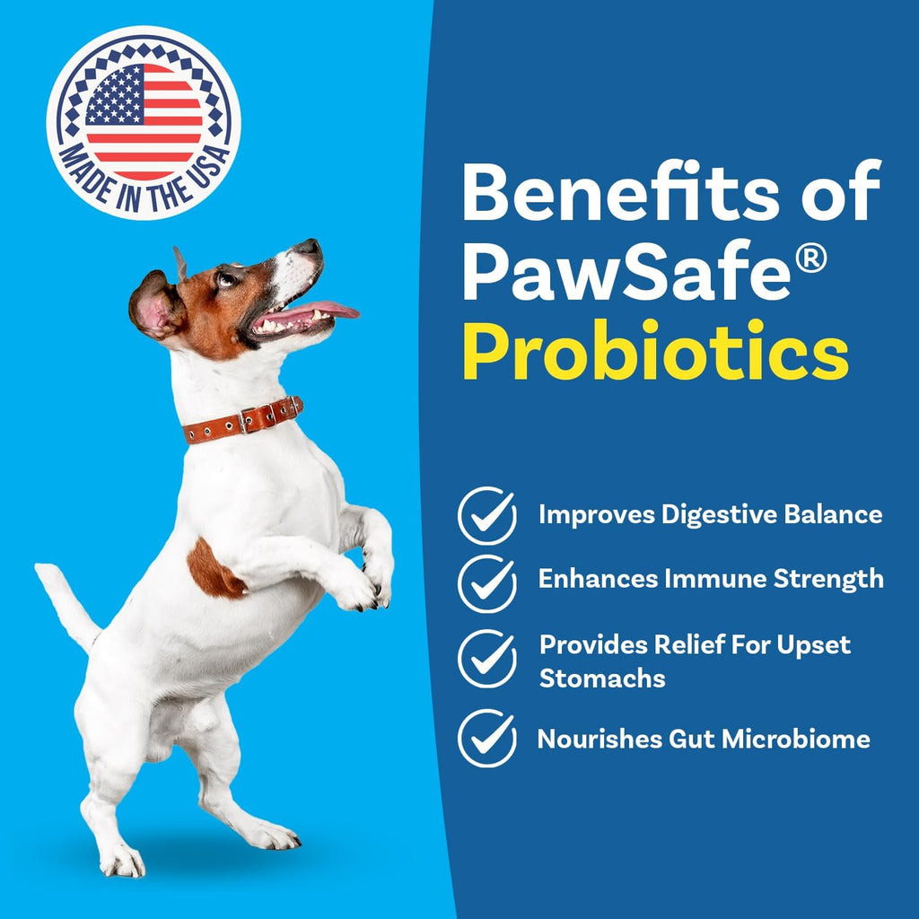 PawSafe Probióticos para Perros Masticables - 120 Unidades - Sabor Pollo y Miel