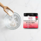 Reddy Naturals Vitamina D3 + K2 MK7 en Polvo con Okra, 120g (30 Dosis)