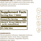 Solgar Vitamina D3 (Colecalciferol) 1000 UI, 90 Comprimidos