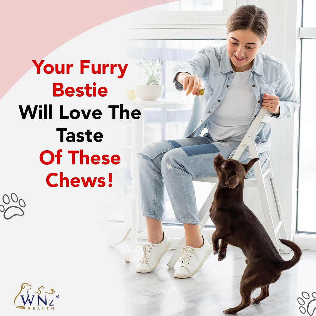 Multivitamínicos y Probióticos para Perros con Cúrcuma y Yucca - 60 Masticables
