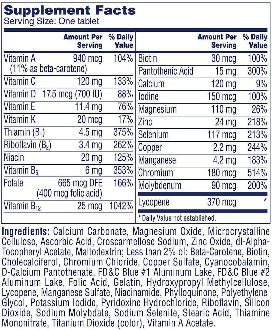 One A Day Men's 50 Plus Advantage Multivitaminas, PAQUETE ESPECIAL de 300 unidades