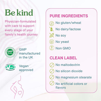 Igennus Multivitamínico Prenatal Metilado - – Sin aditivos innecesarios: Fórmula limpia, sin alérgenos comunes, – Image 5