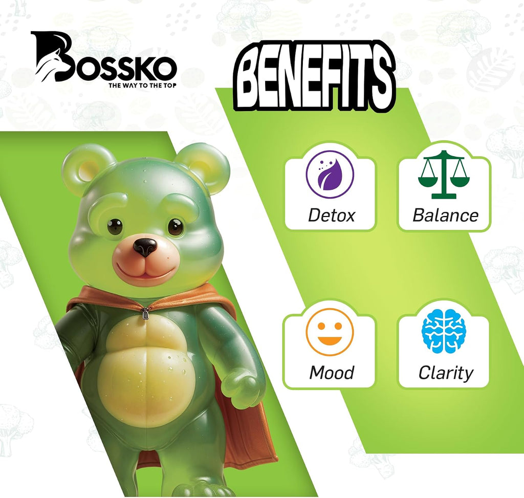 Bossko Gominolas de Sulforafano con Omega-3 – 90 Gominolas Veganas