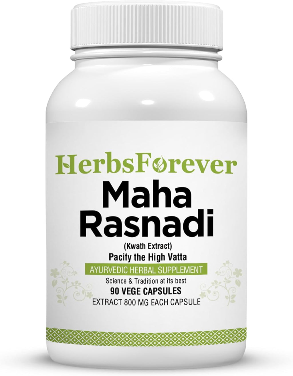 Herbsforever Maha Rasnadi Kwath - Suplemento Ayurvédico 90 Cápsulas Vegetales (800 mg) para Articulaciones y Movilidad