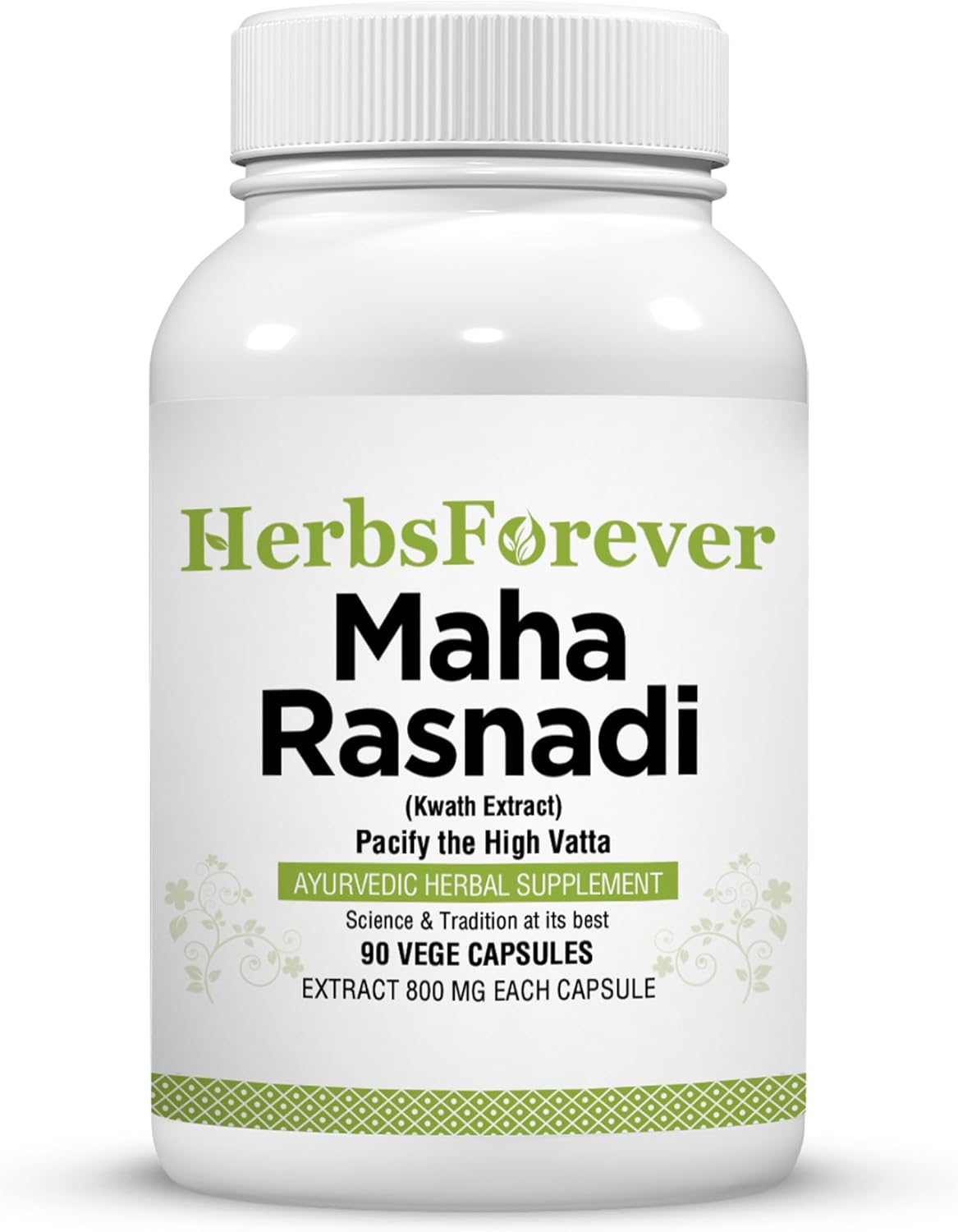 Herbsforever Maha Rasnadi Kwath - Suplemento Ayurvédico 90 Cápsulas Vegetales (800 mg) para Articulaciones y Movilidad