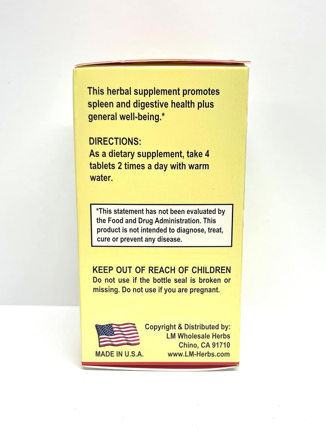 Codonopsis Root Combination Herbal Supplement - 500 mg, 80 Tablets