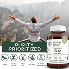 Natural Nutra Vitamina B12 1000 mcg - 60 Comprimidos Veganos
