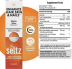 Seltz Comprimidos Efervescentes Cabello, Piel y Uñas – Biotina, Vitamina C y Silicio – 6 Pack