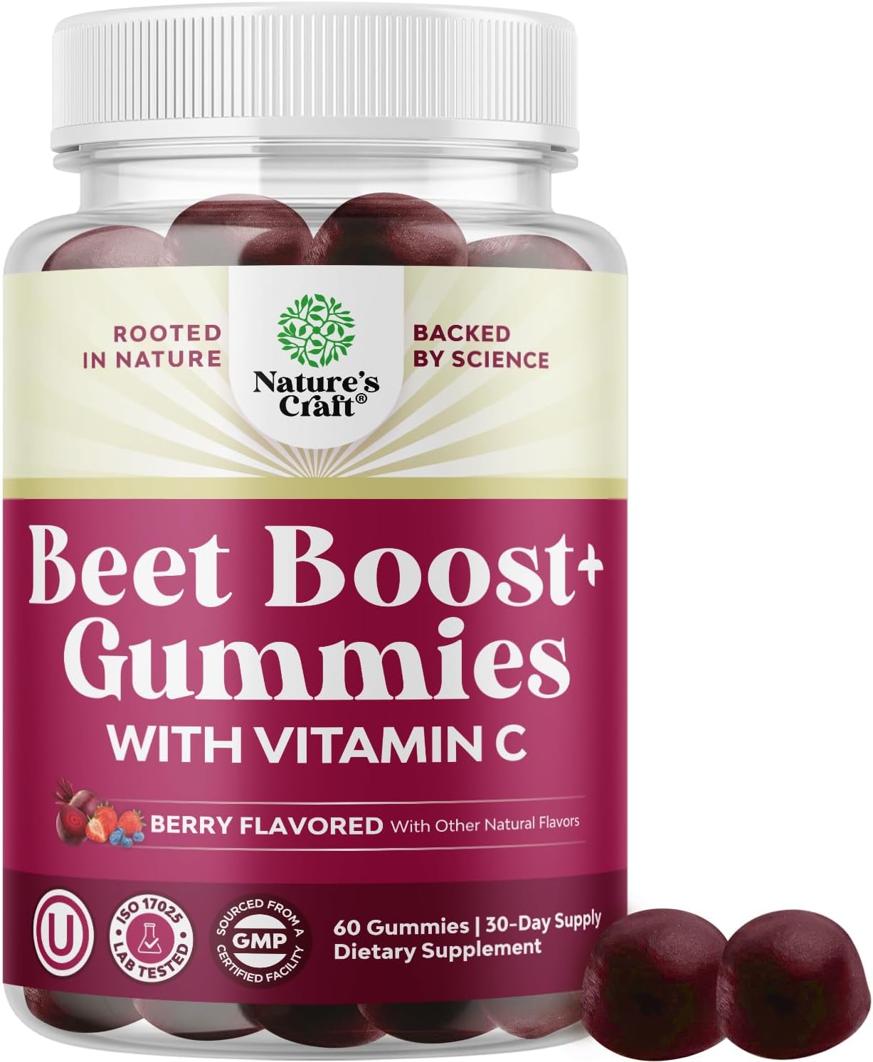 Gominolas de Remolacha Flow Boosting con Granada, Uva y Vitamina B12 - 60 Gominolas Veganas