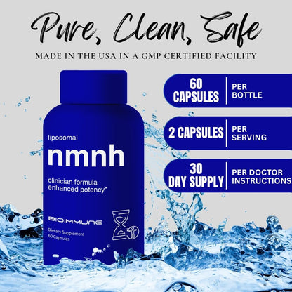 BioImmune Emiquil™ Liposomal NMNH, 500mg 60 – Reparación celular: NAD+ es un sustrato clave para las enzimas PARP, – Image 9