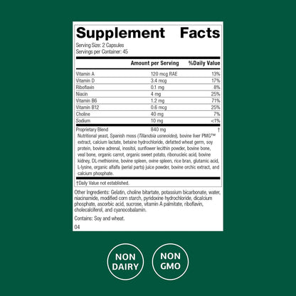 Standard Process Senaplex - 90 Cápsulas - – Vitamina B6: Contribuye al funcionamiento normal del sistema nervioso, – Image 2