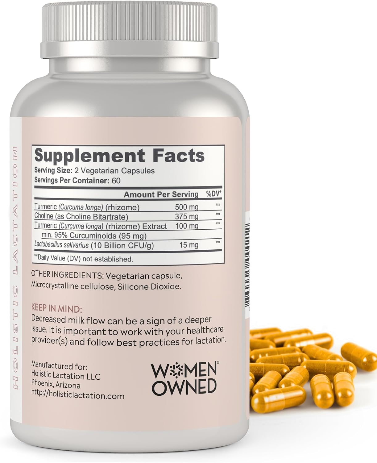 Holistic Lactation Lactation Flow Formula (60 porciones) - Suplemento para la lactancia