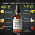Vitamin D3 K2 5,000 IU Liquid Spray with Organic MCT Oil, Vitamin A (Retinol) 1250mcg, K2 (MK4, MK7) Promotes Heart, Bones, Immune System. 100% Vegan, Non-GMO, No Sugar Added (2oz) (Strawberry)