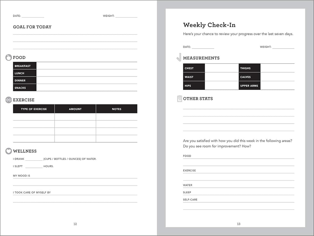 Training for a Healthy Life: A Daily Food and Fitness Journal