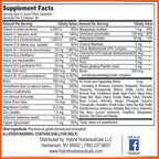Multivitamínico Líquido Multi para Hombres y Mujeres - Mezcla Completa de Alimentos Integrales con CoQ10, B12, 42 Superalimentos y Enzimas - 120 Cápsulas Blandas