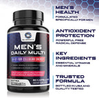 Multivitamínico para Hombres - Complejo de Vitaminas y Minerales, 60 Cápsulas