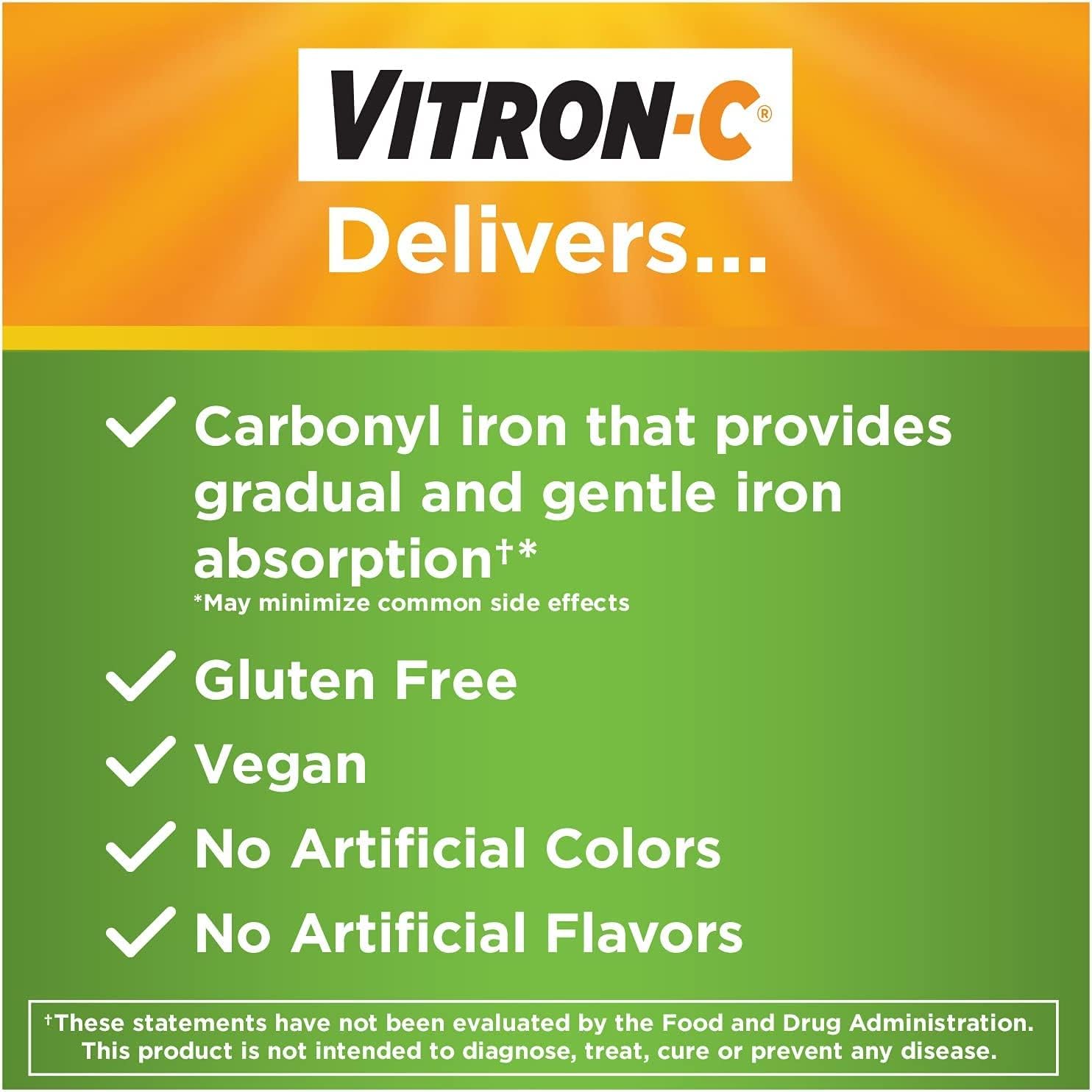 Vitron-C Tabletas Recubiertas, 60 Tabletas (Paquete de 3)