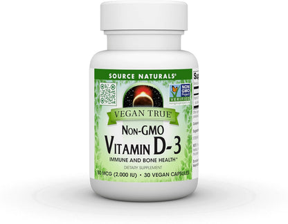 Source Naturals Vegan True Vitamina D-3, – Ingredientes adicionales: Algunos suplementos incluyen vitamina K2 o – Image 9