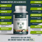 Tri-Methyl+ B Complex - Complejo B Metilado con Formas Activas de B12 y Metilfolato