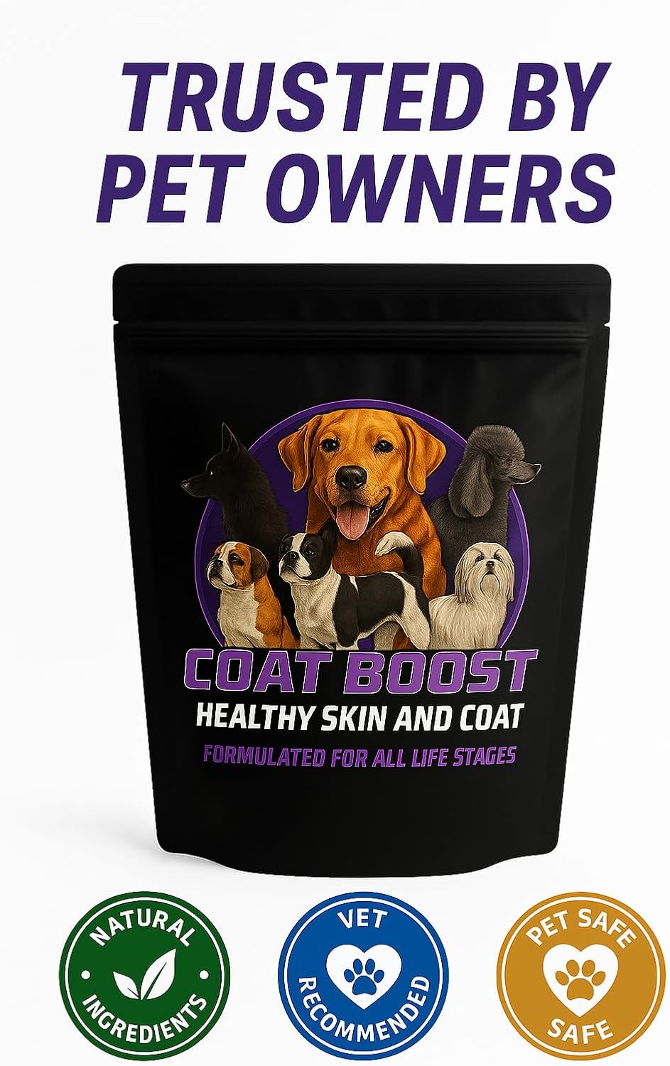 Fórmula CPN Coat Boost para perros, 2.5 lb