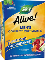 Nature's Way Alive! Multivitamínico para Hombres 50+, 50 Comprimidos