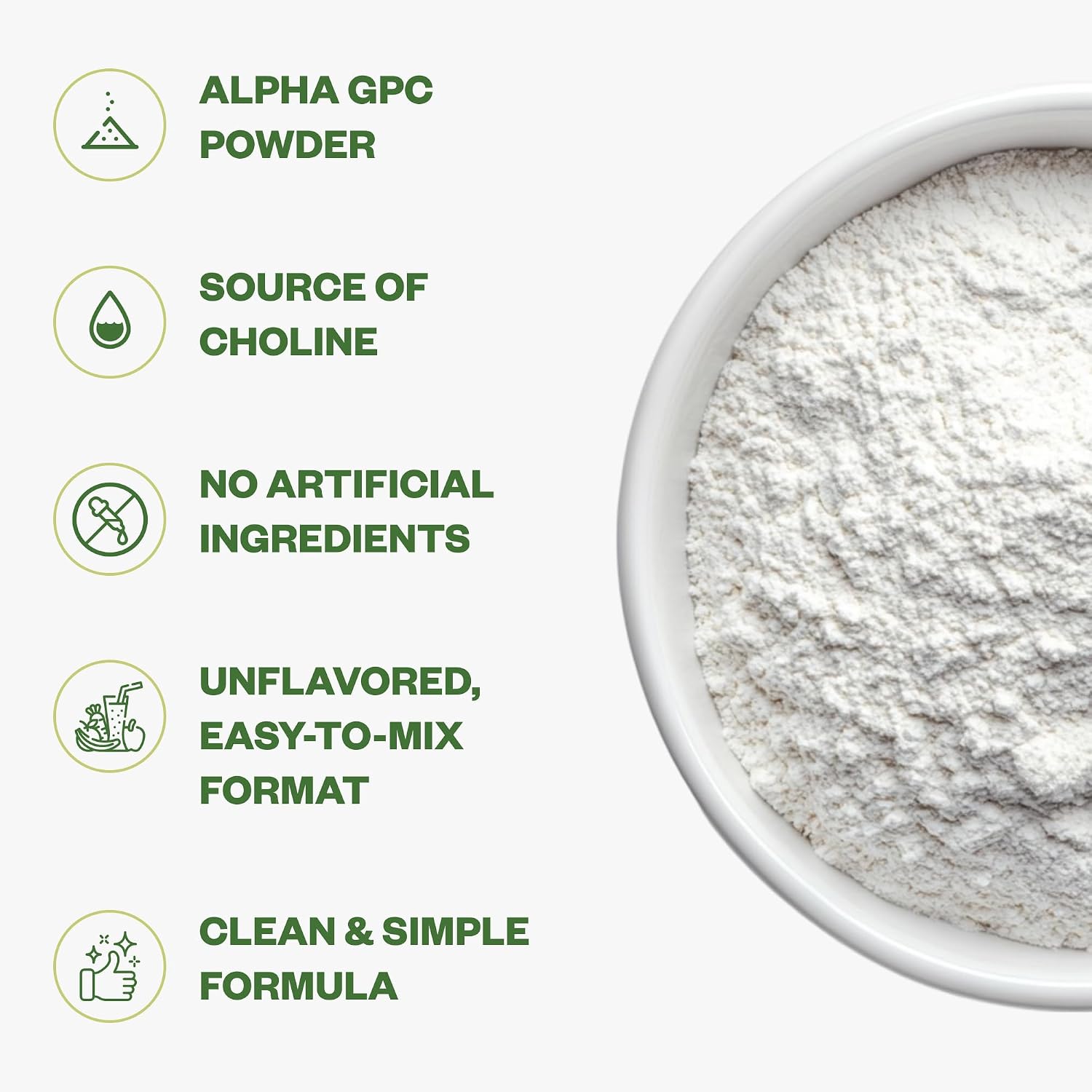 Puristic Alpha GPC en Polvo, 25g – Suplemento de Colina Pura
