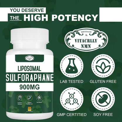 Suplemento de Sulforafano Liposomal 900mg – Extracto de semillas de brócoli: Fuente concentrada de glucorafanina, – Image 5