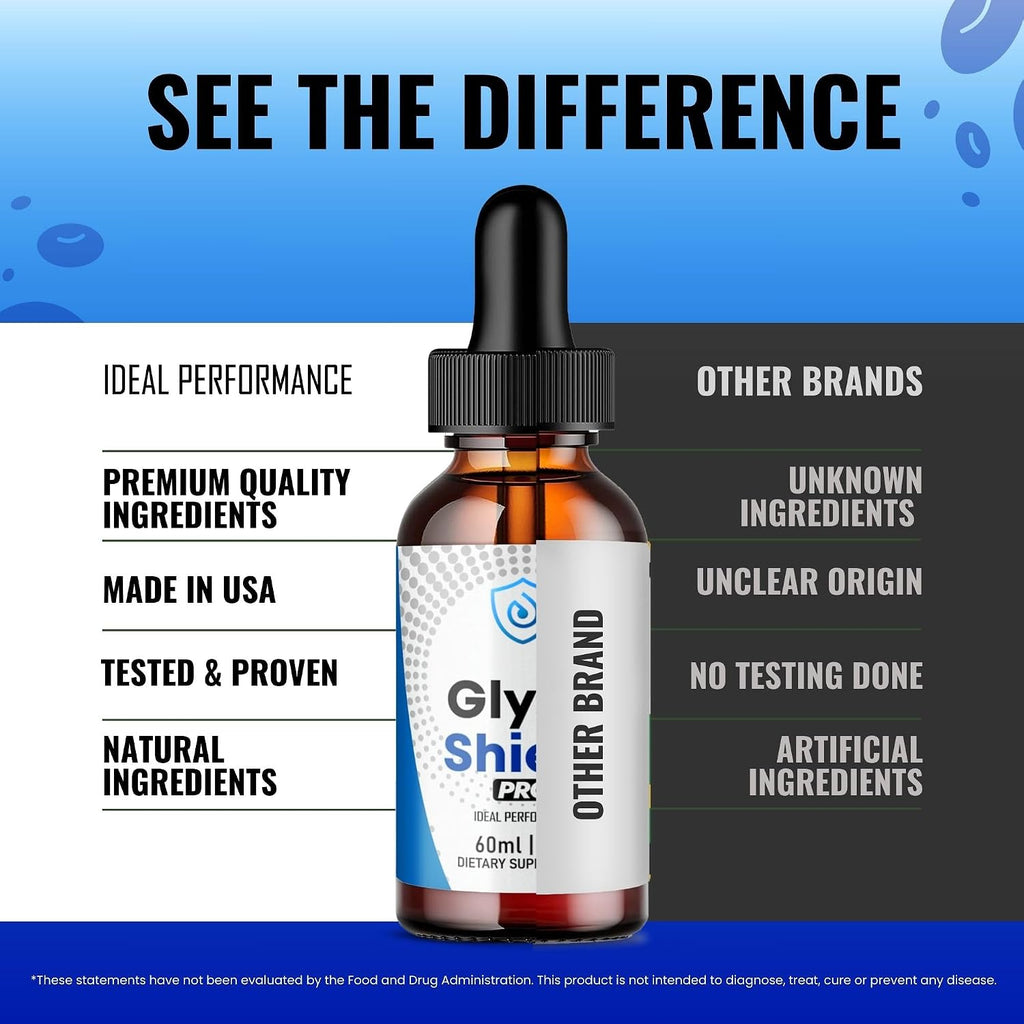 Glyco Shield Drops - Complemento de apoyo a la fórmula sanguínea (3 unidades)