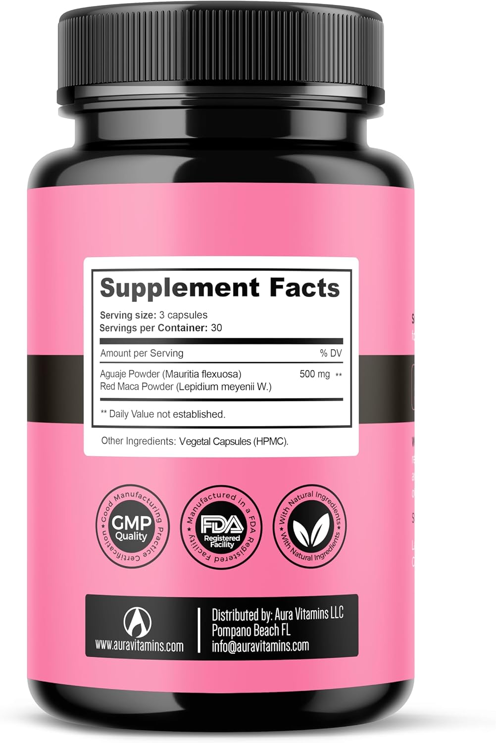 Fertili-t Female – Suplemento de fertilidad natural con Aguaje y Maca Roja, 90 cápsulas