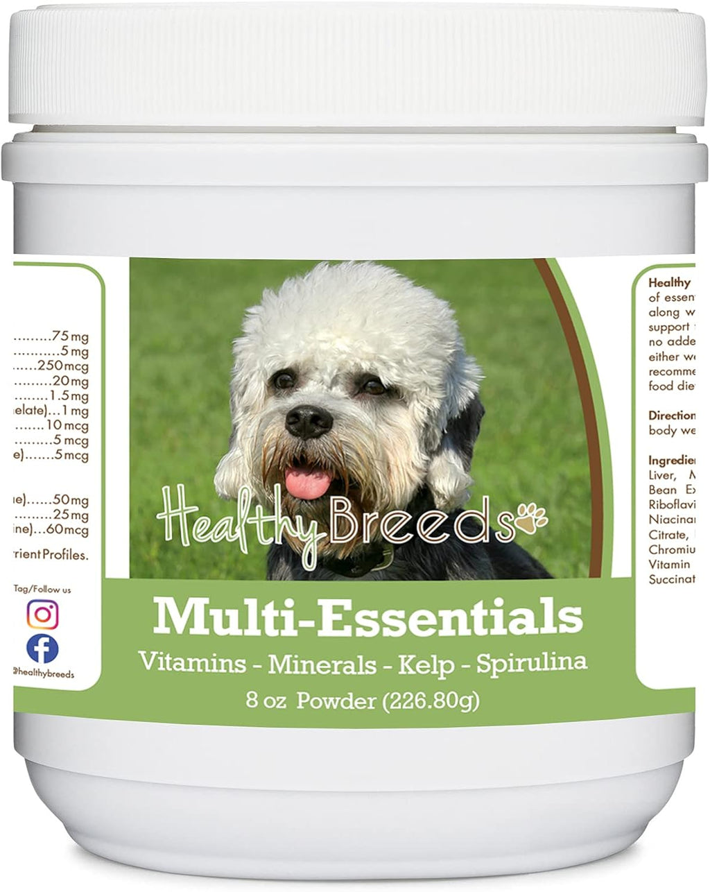 Healthy Breeds Multi-Essentials Powder for Dogs - Suplemento de Vitaminas, Minerales y Antioxidantes - 227 g (8 oz)