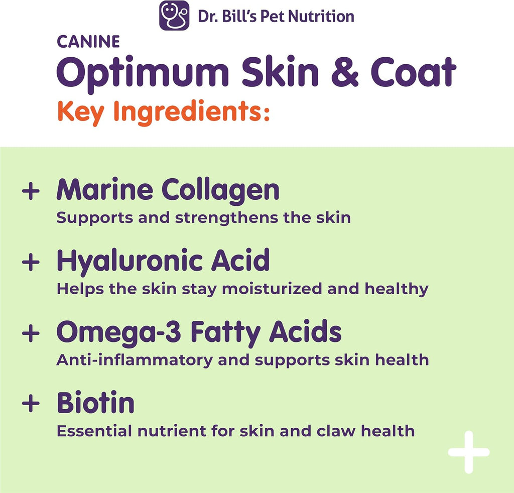 Dr. Bill's Canine Optimum Skin & Coat – Suplemento para perros – 680g