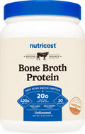 Nutricost Beef Bone Broth Protein Powder Unflavored (20 Servings) - Gluten-Free, GMO-Free