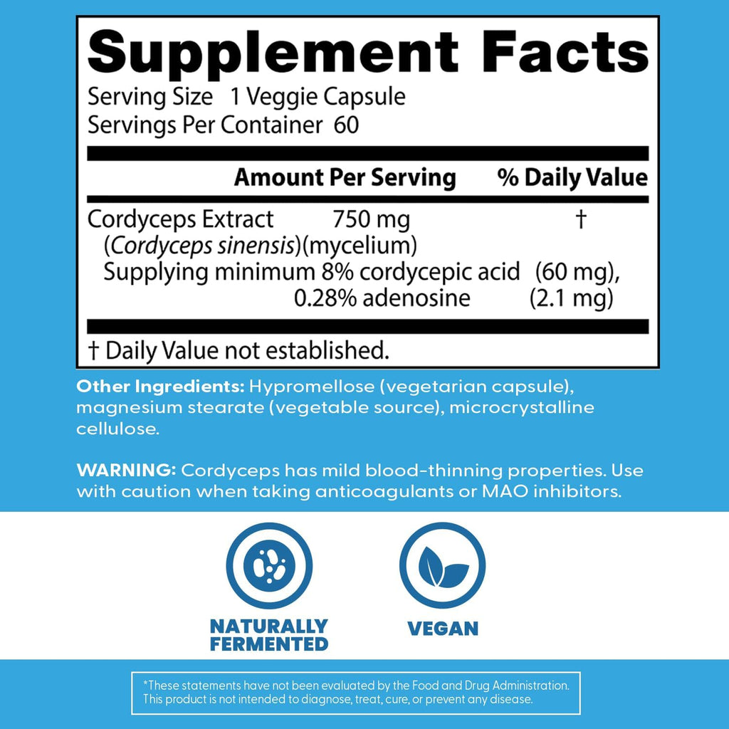 Doctor's Best Ultra Cordyceps - 60 Vegan Capsules