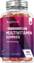 WeightWorld Multivitamínico en Gominolas para Mujeres y Hombres, 14 Vitaminas Clave, 120 Gomitas