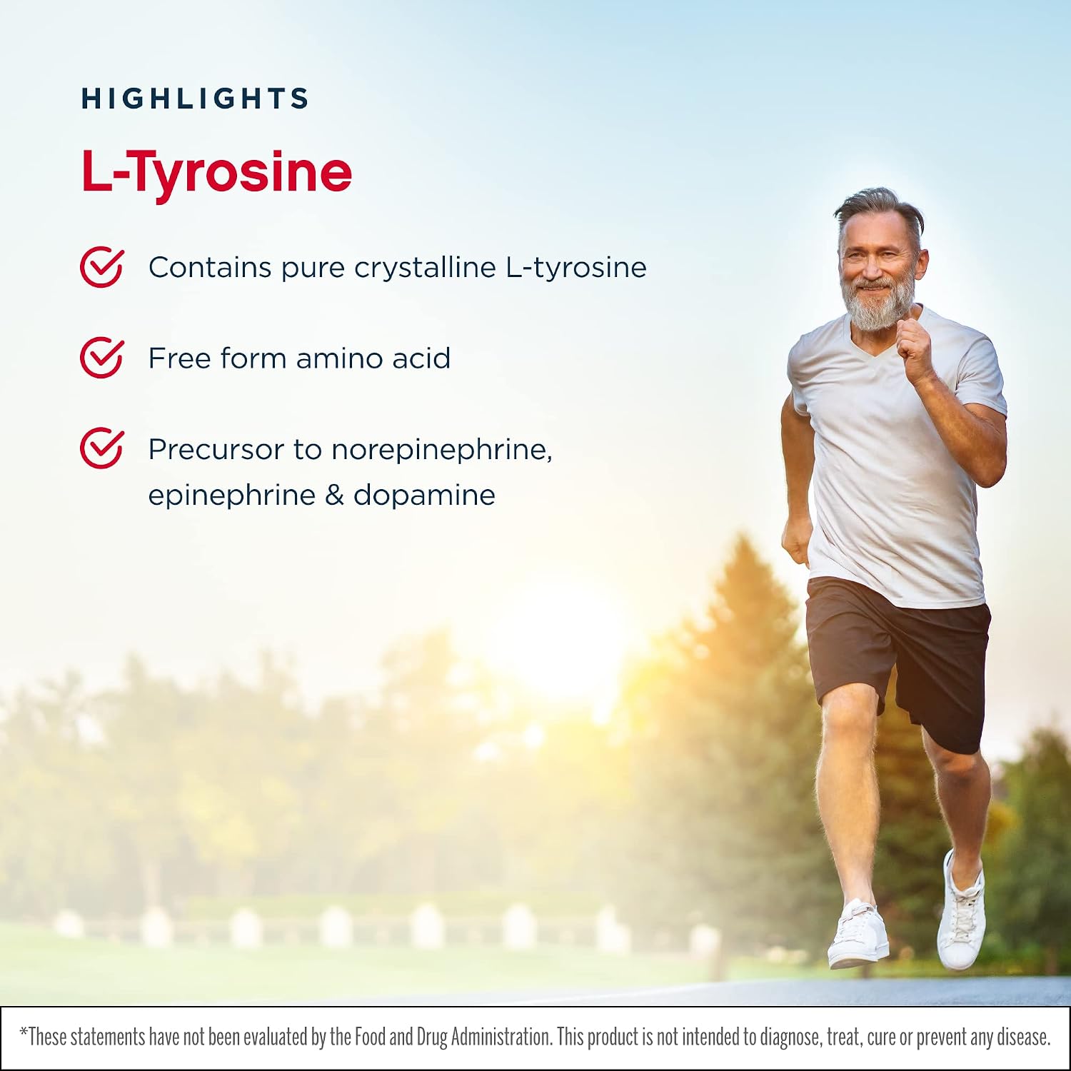 Jarrow Formulas L-Tirosina 500 mg - 200 Cápsulas (Pack de 2)