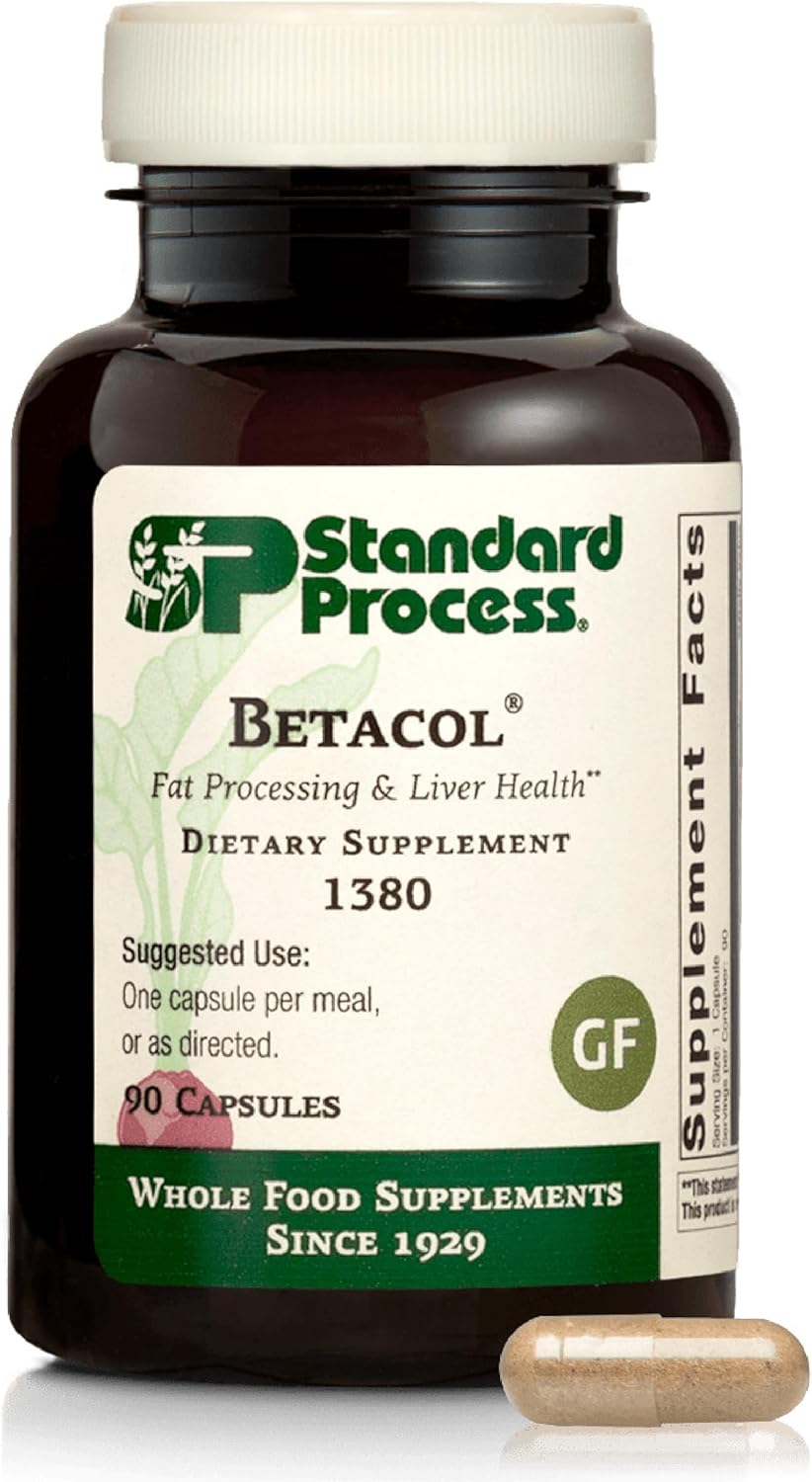 Standard Process Betacol - Liver Support with Niacin and Vitamin B6 - 90 Capsules