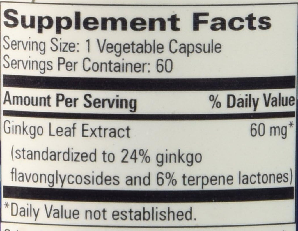 Progressive Labs Ginkgo Biloba, 60 Cápsulas