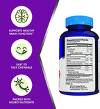 Focus Factor Kids Extra Strength - 120 comprimidos masticables (Pack de 3)