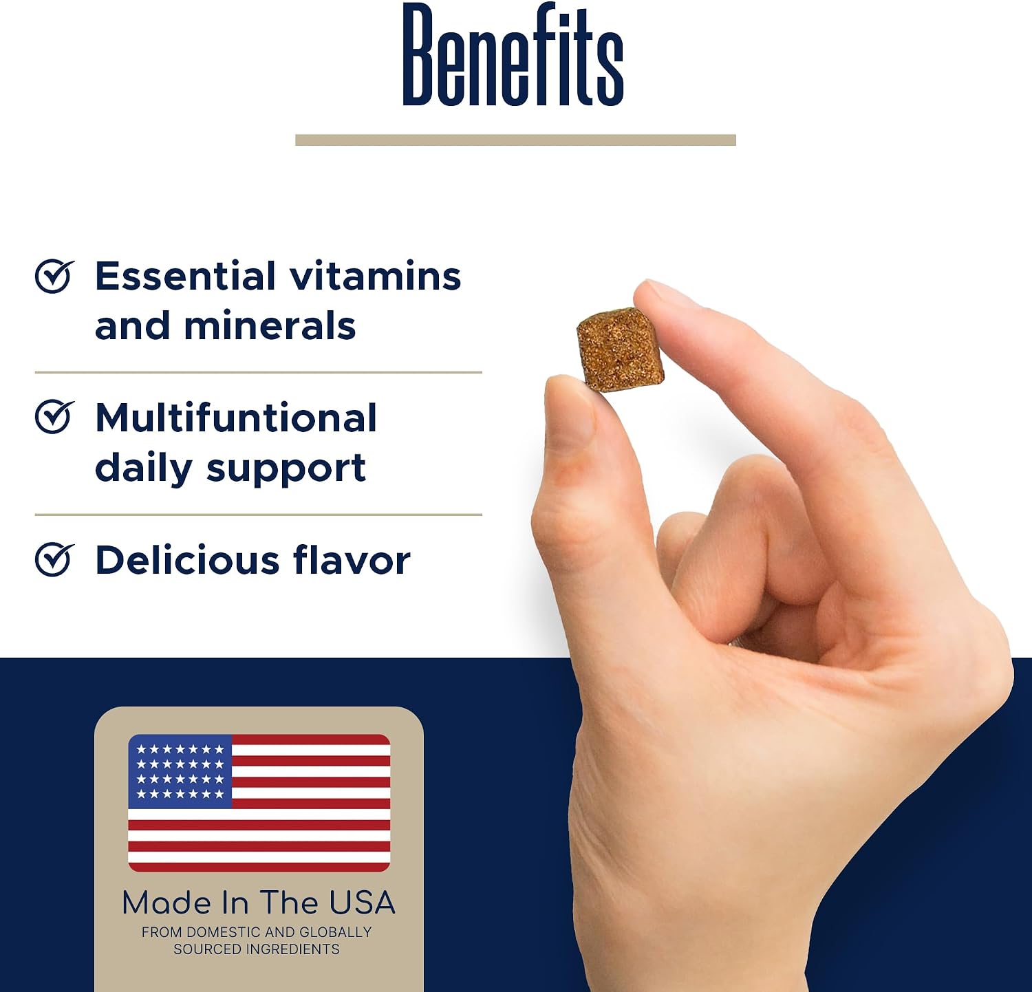 Suplemento multivitamínico para perros - 120 masticables blandos con Omega, Probióticos, Glucosamina y más - para perros pequeños, grandes y mayores