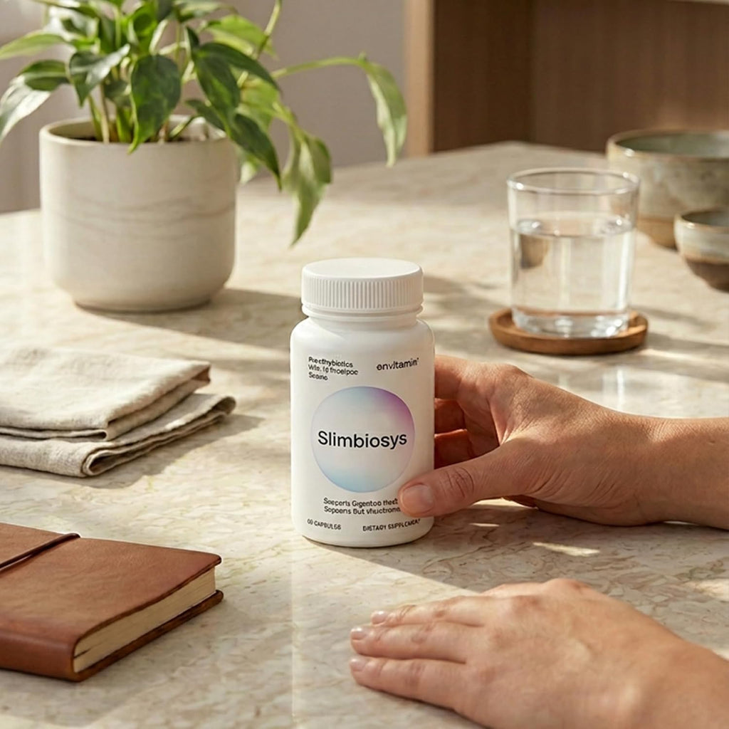 envitamin Slimbiosys Ultra Probiótico en Cápsulas - Pre y Probióticos para Mujeres y Hombres - Apoya tu Microbioma